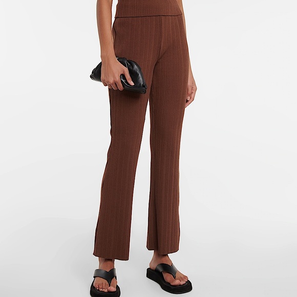 Like New Vince Ribbed Knit Flare Pant Size S - Picture 1 of 10